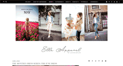 Desktop Screenshot of elleapparelblog.com