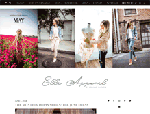 Tablet Screenshot of elleapparelblog.com